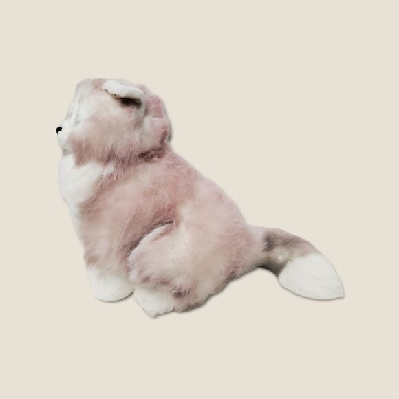 Vintage Russ Berrie Lavender and white Himalayan Cat Plush Animal Toy #7904 - Picture 4 of 4